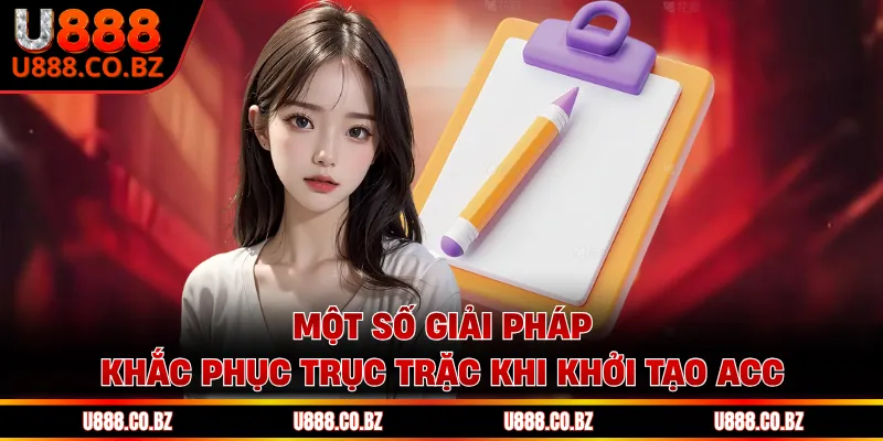 Đăng Ký U888 - Hành Trình Chinh Phục Đỉnh Cao Giải Trí 3 Một số giải pháp khắc phục trục trặc khi khởi tạo acc